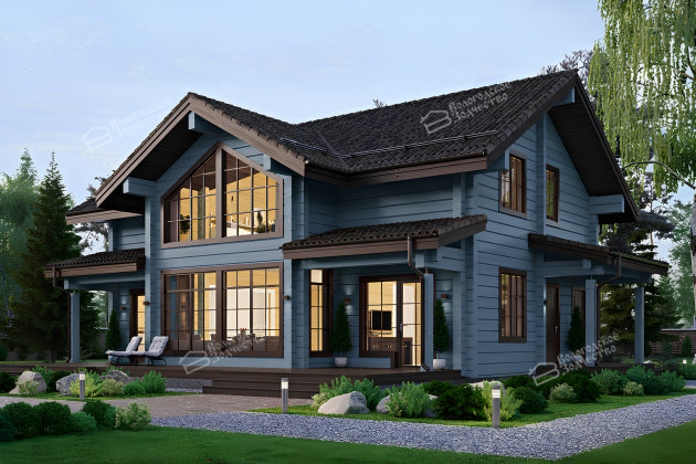 Дом из клееного бруса VZ-348